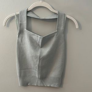 Cropped halter top sweater NWT